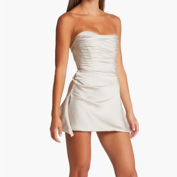 House of CB Dresses House Of Cb Jasmine Dress Oyster Grey Poshmark